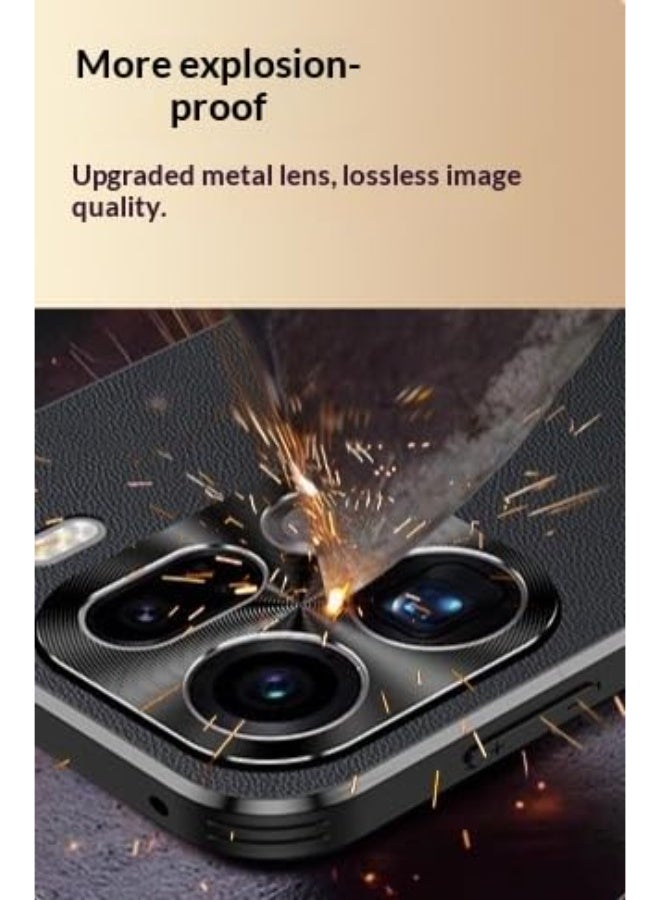 عام غطاء جلدى فاخر متوافق مع أوبو فايند X9 برو، غطاء خفيف الوزن مقاوم للصدمات والسقوط. - Image 4