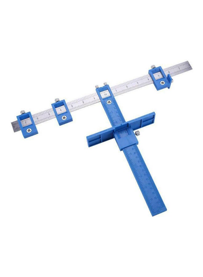 NIBEMINENT Woodworking Drill Dowelling Tool Blue/Silver 43.50X6.00X6.50cm  - Image 1