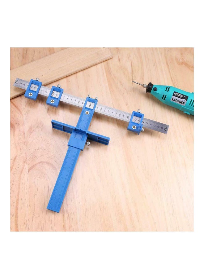 NIBEMINENT Woodworking Drill Dowelling Tool Blue/Silver 43.50X6.00X6.50cm  - Image 3