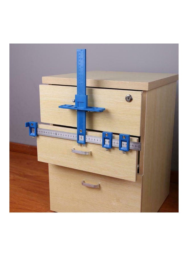 NIBEMINENT Woodworking Drill Dowelling Tool Blue/Silver 43.50X6.00X6.50cm  - Image 2