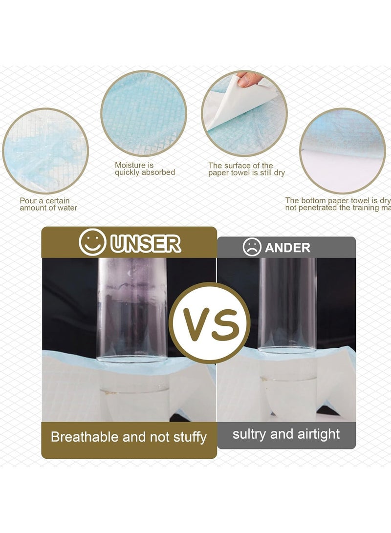 general Sky-Touch Disposable Absorbent Quick Drying Leak-Proof Pee Pads For Potty Training For Pets, 60X60Cm L - 40 Pieces, Blue, L - 60X60Cm - Image 4