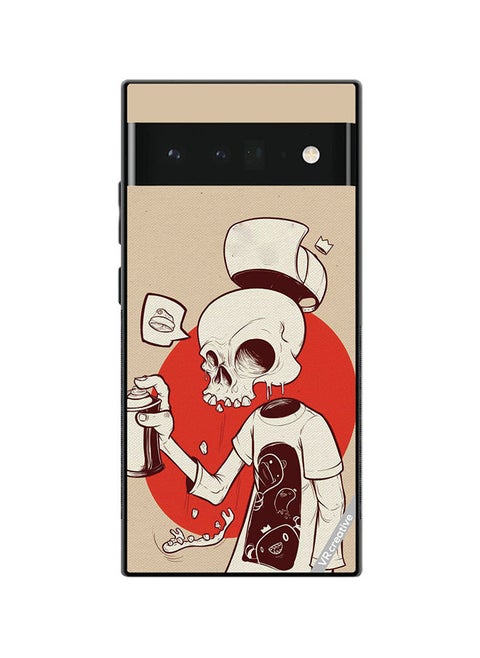 Protective Case Cover For Google Pixel 6 Skeleton Design Multicolour