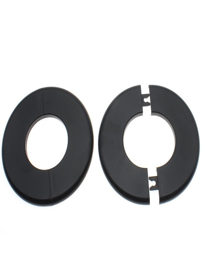 OZXNO ID 1.0" ABS Wall Split Flange 4 Pcs Split Decorative Escutcheon Self-Adhesive Wall-mounted Water Pipe Cover Accessories (Black) - Image 4