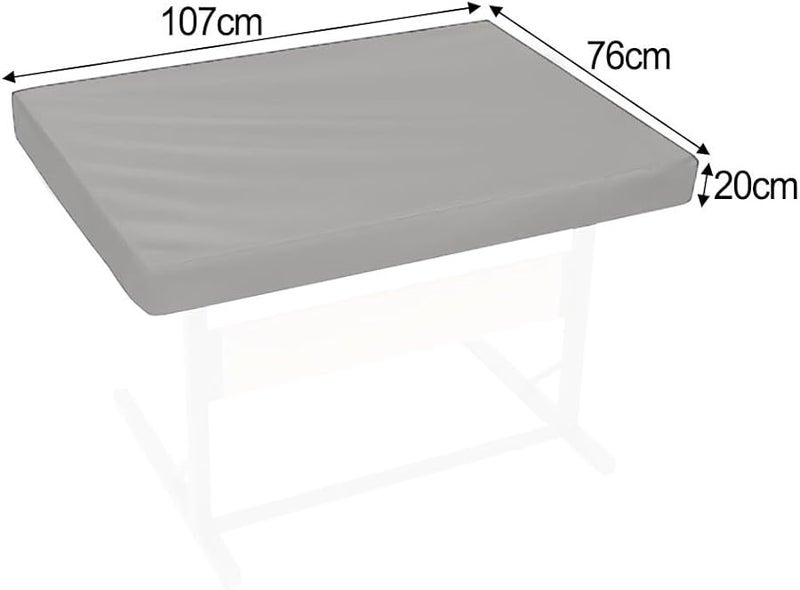 Large Jigsaw Puzzle Board Cover 107x76x20cm Oxford Cloth Waterproof Dustproof with Drawers Grey - Image 3