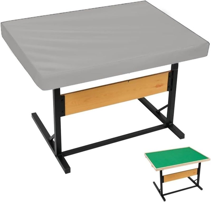 Large Jigsaw Puzzle Board Cover 107x76x20cm Oxford Cloth Waterproof Dustproof with Drawers Grey - Image 2