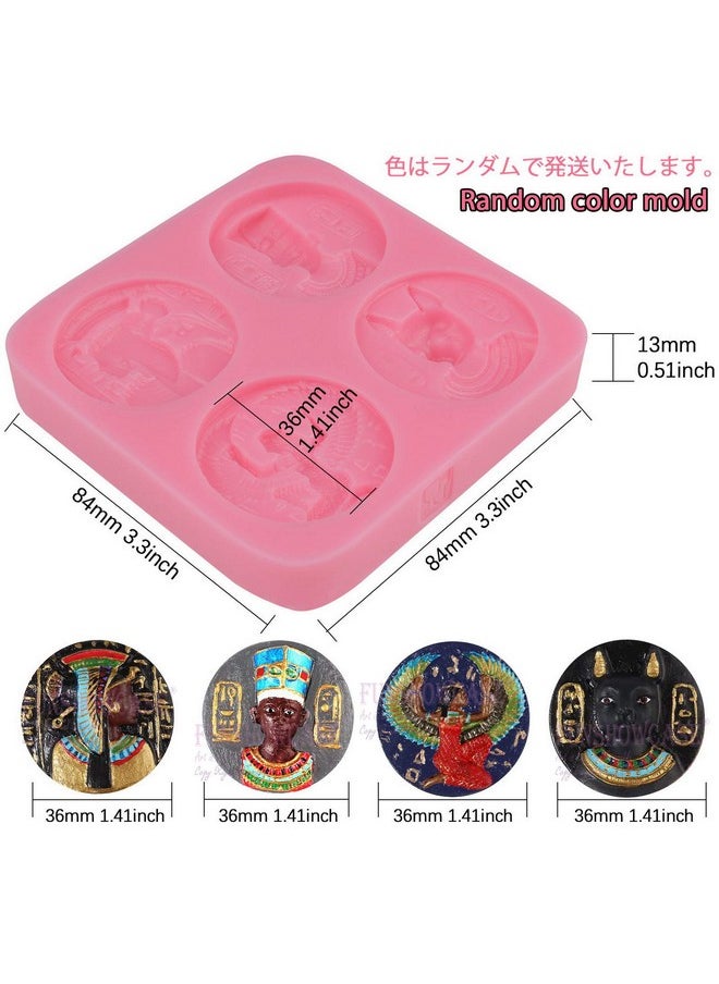 FUNSHOWCASE Funshowcase Antique Egypt Coins Inspired Chocolate Candy Silicone Mold for Cake Decorate, Crafting  - Image 2