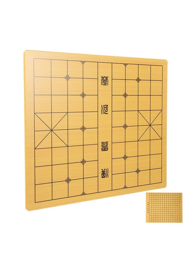Alasum Dual-Sided Wooden Chinese Chess Xiangqi and Gobang Chessboard, 15.15 X 12.20 Inch Desktop Board Game for Adults and Teens, Multi-Game for Family Gatherings and Outdoor U - Image 1