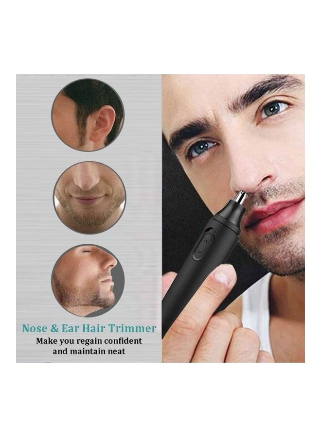 Multifunctional Nose And Ear Hair Trimmer Machine black 15cm - Image 4