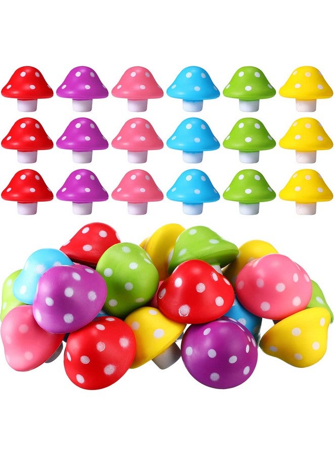 جيريفي كرات التوتر من فطر البولي يوريثان، كرات قابلة للتمدد لتخفيف التوتر، مقاس 1.57 بوصة، ألعاب صغيرة لتخفيف التوتر للبالغين، كرات على شكل فطر، ألعاب تململ للبالغين للاسترخاء والقلق (متعددة الألوان 36 قطعة) - Image 1