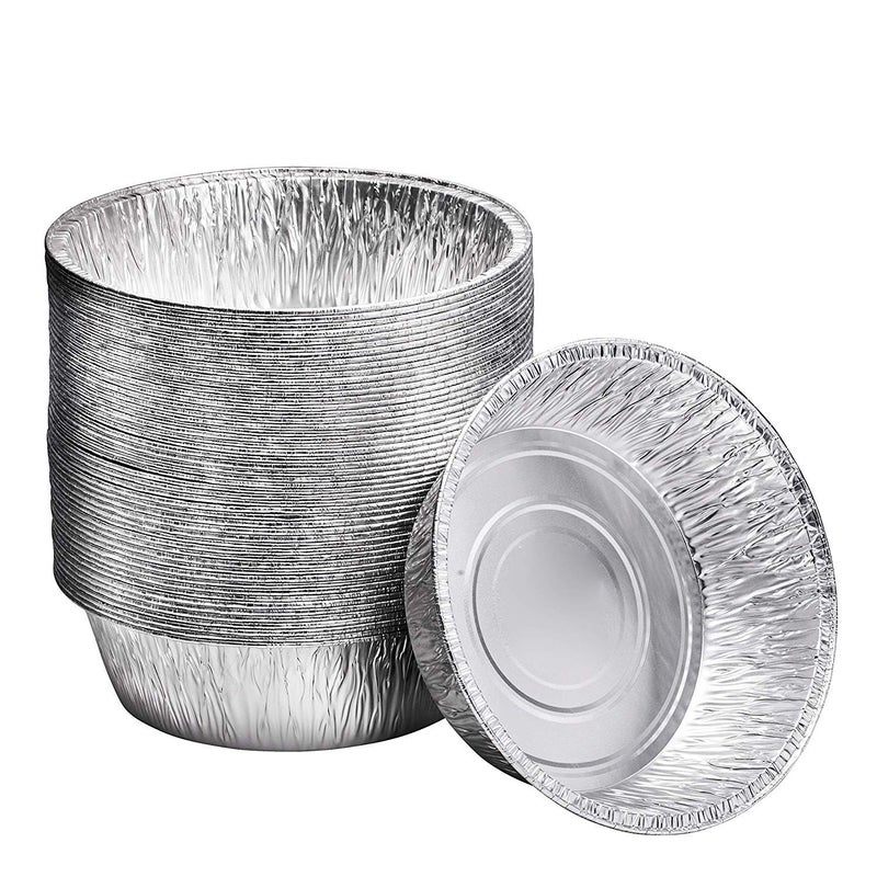 Diplastible 10-Inch Aluminum Dutch Oven Liner Pans | Disposable Cake Pan and Extra Deep Aluminum Foil Pans for Baking, Freezing, and Storage | Durable Aluminum Round Baking Pans | 10 Count - Image 1