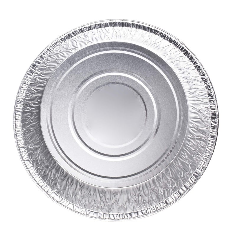 Diplastible 10-Inch Aluminum Dutch Oven Liner Pans | Disposable Cake Pan and Extra Deep Aluminum Foil Pans for Baking, Freezing, and Storage | Durable Aluminum Round Baking Pans | 10 Count - Image 4