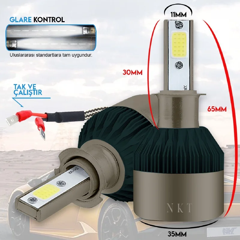 NKT GROUP H3 White White LED Xenon Headlight Led LED Zenon Headlight Bulb