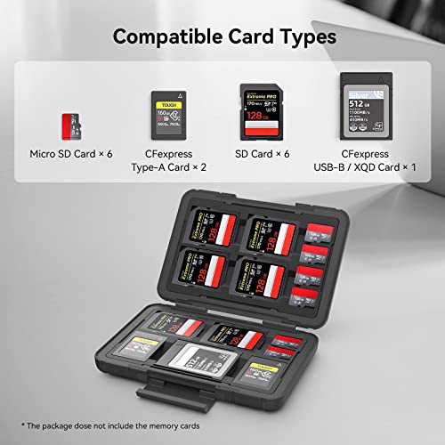 SMALLRIG Memory Card Holder Case 15 Slots, Water-Resistant for SD Card, Micro SD Card, CFexpress Type A/Type B Card, XQD Card - 3192 - Image 2