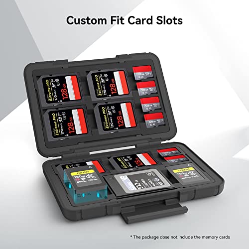 SMALLRIG Memory Card Holder Case 15 Slots, Water-Resistant for SD Card, Micro SD Card, CFexpress Type A/Type B Card, XQD Card - 3192 - Image 3