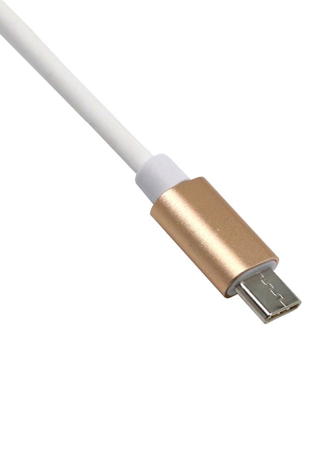 NIBEMINENT 5-In-1 Type C USB 3.1 OTG 3.0 2.0 Hub SD/TF Card Reader Combo Gold  - Image 4