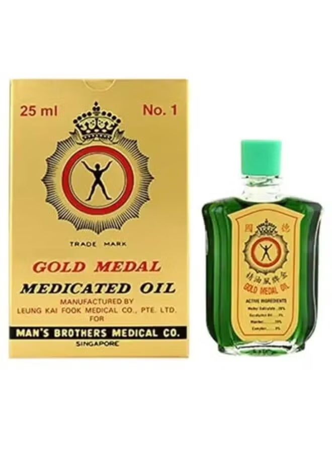 جولد ميدال زيت طبي ذهبي - 25 مل