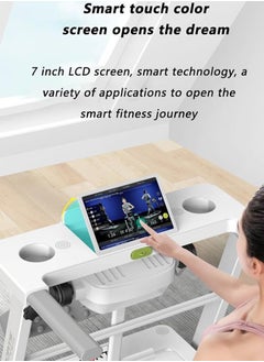 Glanfen 1-8km/h Folding Treadmill Foldable Portable Treadmill Fitness Equipment with LCD for Home Office Digital Smart Treadmill with Large Running Space for Walking Running  - Image 5
