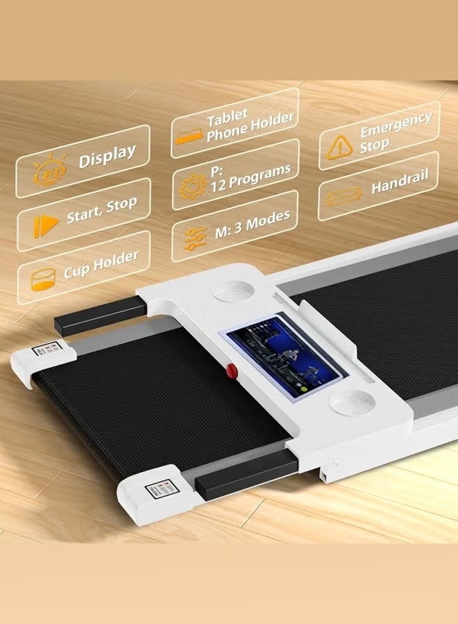 Glanfen Foldable Treadmill 1-8KM/H - Ultra-Quiet Home Walking/Jogging Machine w/ LED Display, Button Control & 100KG Capacity (23KG Lightweight) - Image 4