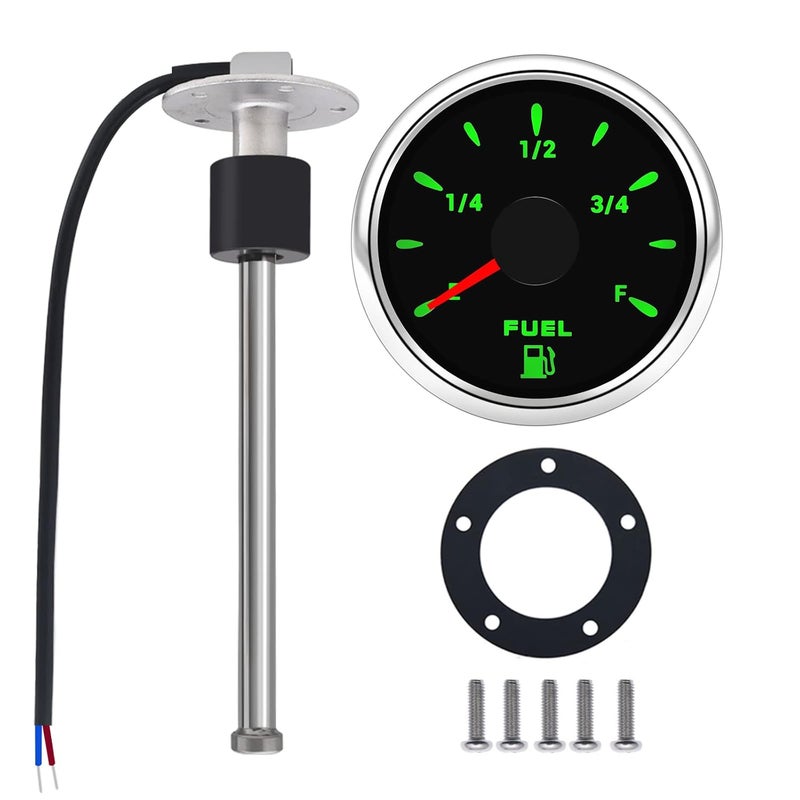 KAOLALI Fuel Gauge Sending Unit and Digital Fuel Water Gauge for Marine and Automotive Use - Image 1