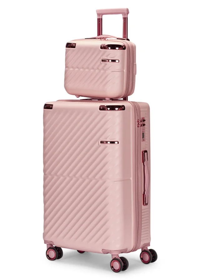 Limra Luggage set 6 pieces travel Bags with a distinctive design from limra Pink