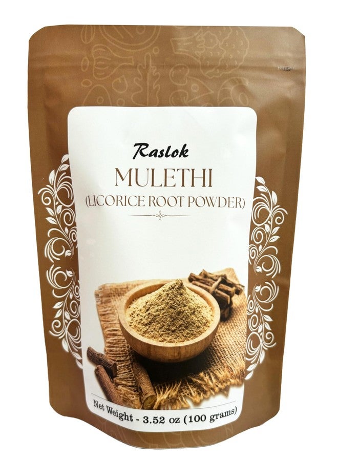 Raslok Licorice Root Powder | Kown as Malethi, Mulethi Powder | Glycyrrhiza Glabra (3.52, Ounces) - Image 1