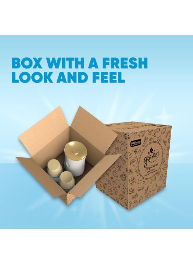 Glade مجموعة إعادة تعبئة ور holder لحاقن غليد الأوتوماتيكي، معطر هواء للمنزل والحمام، قماش نظيف، 6.2 أونصة، 2 عدد - Image 4