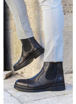 Fast Step Genuine Leather Black Men's Classic Boots 943sma927  - Image 1