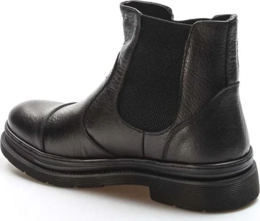 Fast Step Genuine Leather Black Men's Classic Boots 943sma927