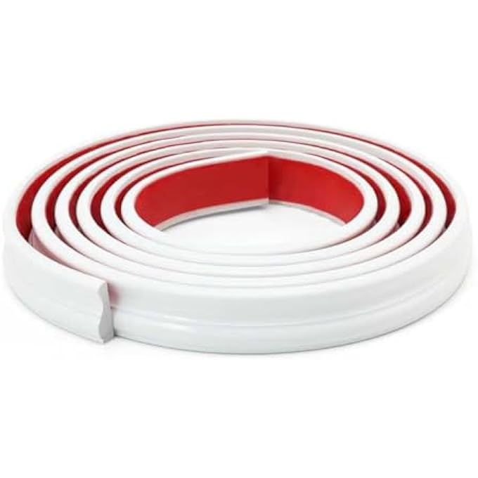 PEEL AND STICK WALL MOLDING TRIM, FLEXIBLE STRIP FOR MIRROR FRAME, CHAIR RAIL, WALL PROTECTION AND HOME DIY DECORATION (9.8 FT X 1.3 INCH) - Image 2