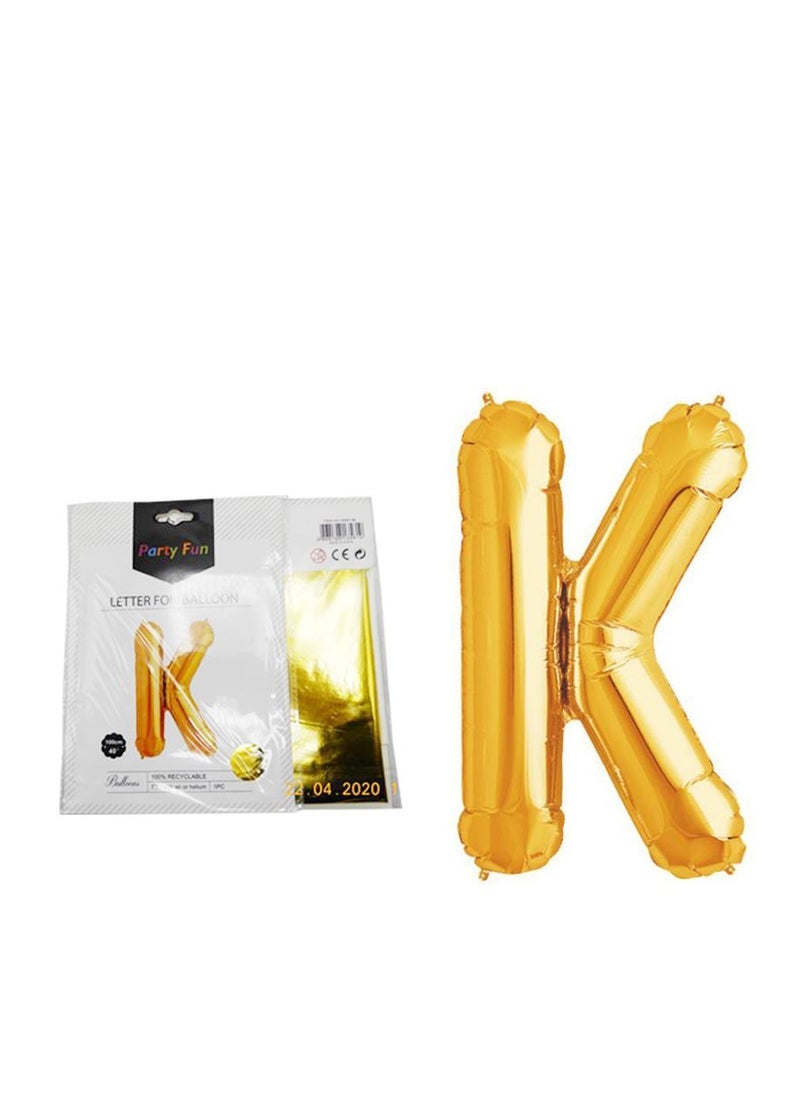 بارتي فن بالون الحروف احباط 40 بوصة (K) اللون الذهبي - Image 2