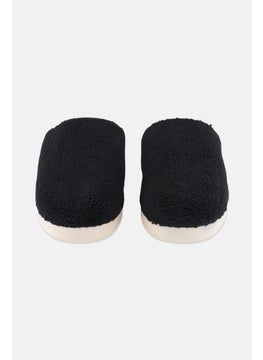 TOMS Men Harbor Faux Shearling Slip On Slipper, Black  - Image 2