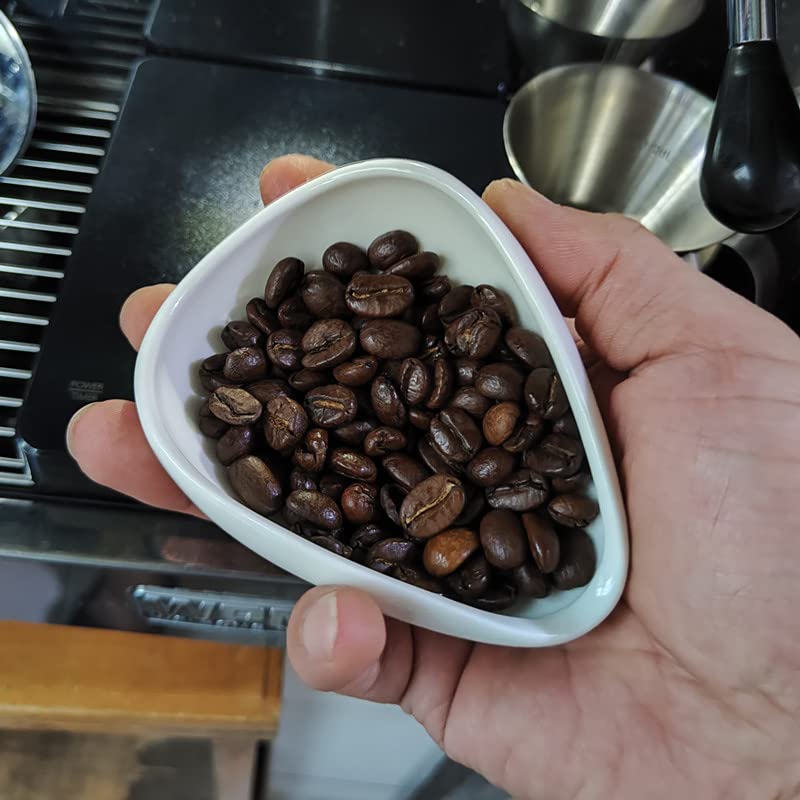 Mozacona 2pcs Ceramic Coffee Scoops Coffee Bean Weighing Bowls Coffee Powder Spoon - Image 3