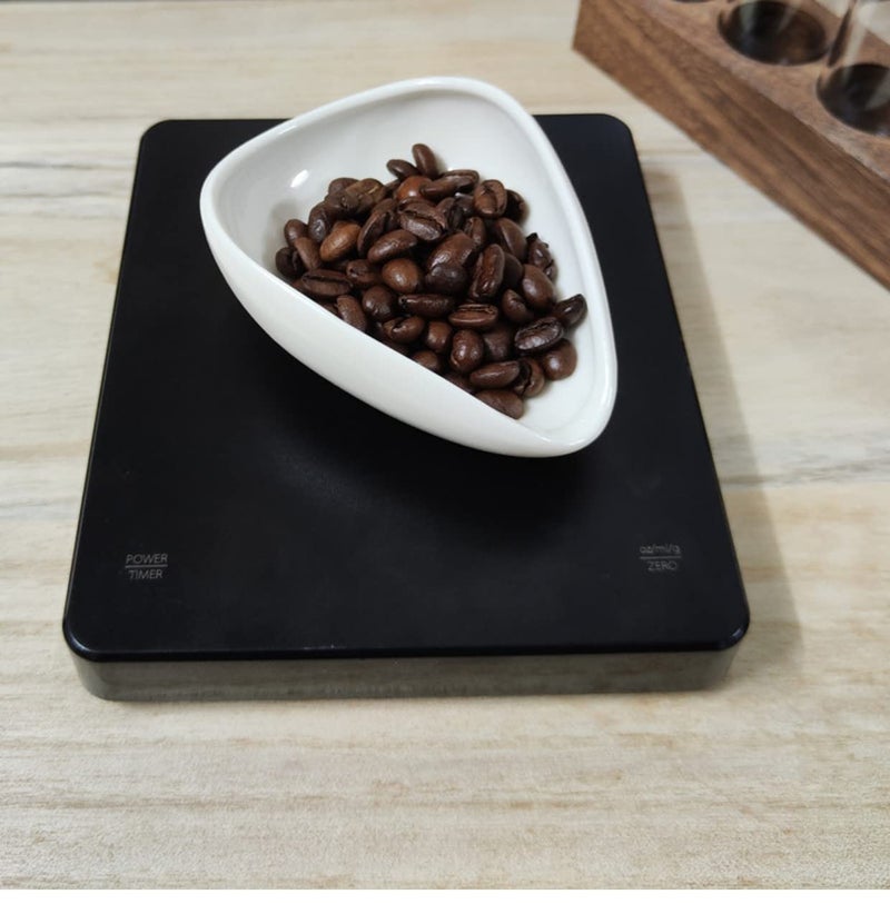 Mozacona 2pcs Ceramic Coffee Scoops Coffee Bean Weighing Bowls Coffee Powder Spoon - Image 4