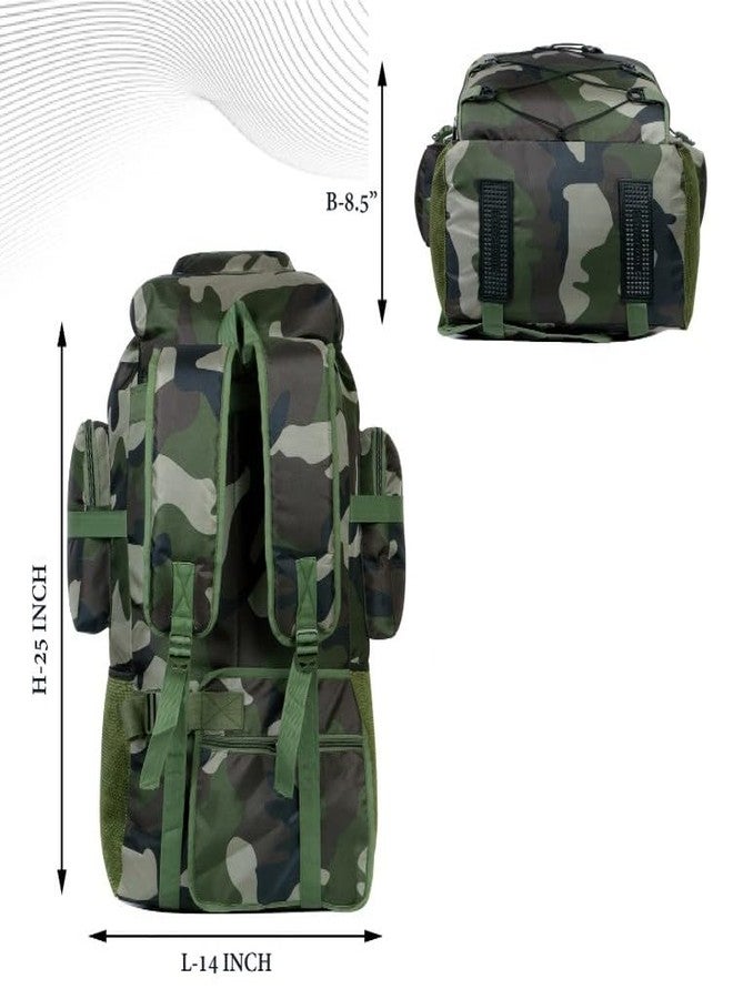 Nyfee 90L Travel Backpack Camping Hiking Rucksack Trekking Bag for Men & Women,Camouflage Travel Backpack with Multiple Pockets, Water Bottle Holder & Adjustable Straps - Image 4