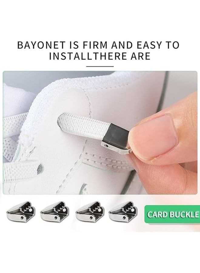 كوانتوم 6 قطع من أربطة الأحذية، رباط حذاء مغناطيسي كسول بمشبك معدني، أربطة أحذية مرنة للأحذية الرياضية سريعة بدون رباط مع قفل مشبك للأطفال والكبار - Image 4