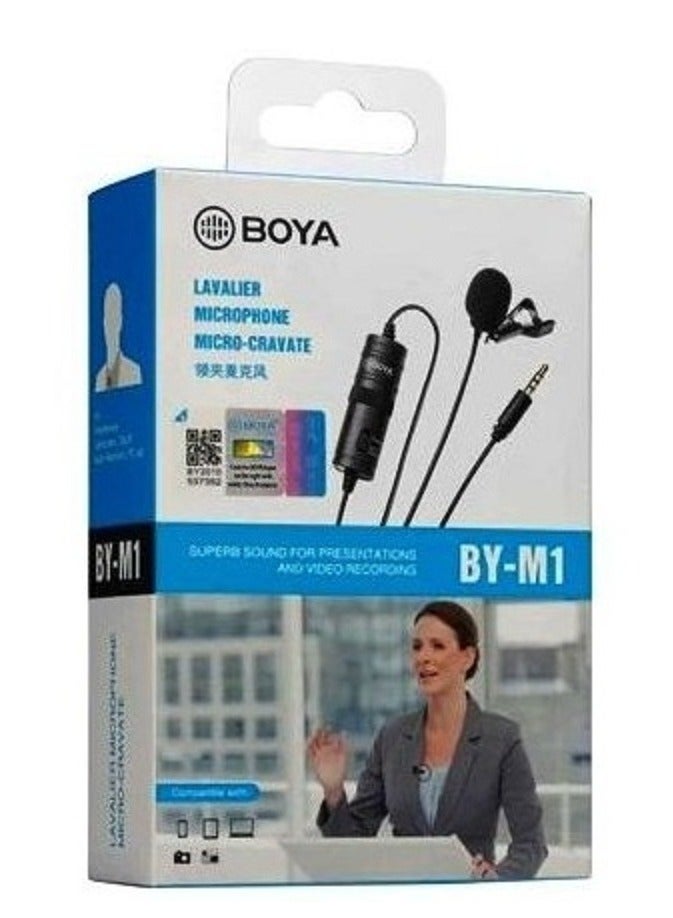 بويا ميكروفون مكثف متعدد الاتجاهات  لكاميرا ايفون واندرويد والكمبيوتر وويندوز - لليوتيوب والمقابلات وتسجيل الفيديو 10 قدم، إضافي، أسود - Image 2