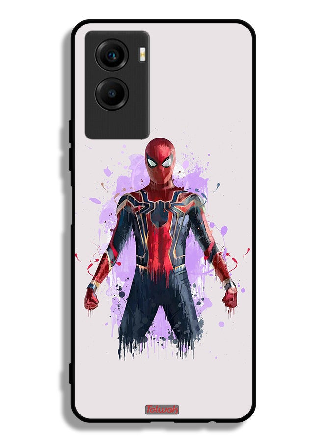 Tolwak Vivo Y55s 5G (2021) Protective Case Cover Iron Spider Artwork - Image 2
