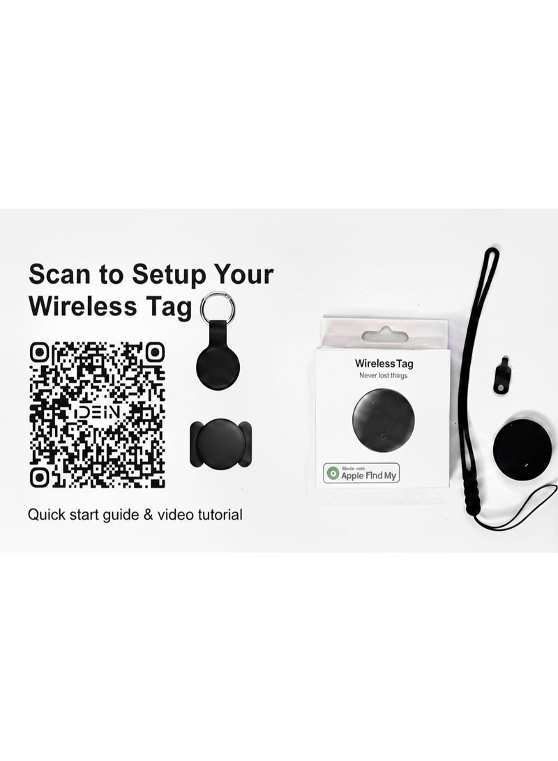 DEIN Bundle of Premium Bluetooth Tag - AirTag replacement - (IOS Only) with Keychain Holder Magnetic Mount Lost Item Locator Apple Find My Compatible, Worldwide Real-Time Tracking Device, Anti Theft, Pet Tracker, Car Tracker, Protective Case, Luggage Tracker and Finder - Image 2