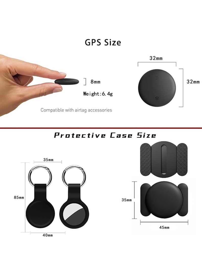DEIN Bundle of Premium Bluetooth Tag - AirTag replacement - (IOS Only) with Keychain Holder Magnetic Mount Lost Item Locator Apple Find My Compatible, Worldwide Real-Time Tracking Device, Anti Theft, Pet Tracker, Car Tracker, Protective Case, Luggage Tracker and Finder - Image 5