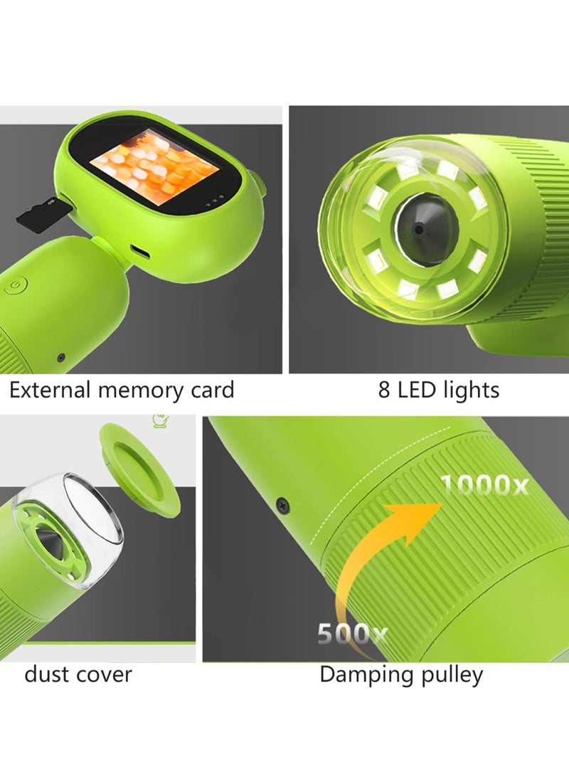 Handheld Microscope, User Friendly Educational Digital Microscope, Children Digital Electronic Microscope With Screen, Handheld Portable Magnifying Glass For Kids, (1pc) - Image 4