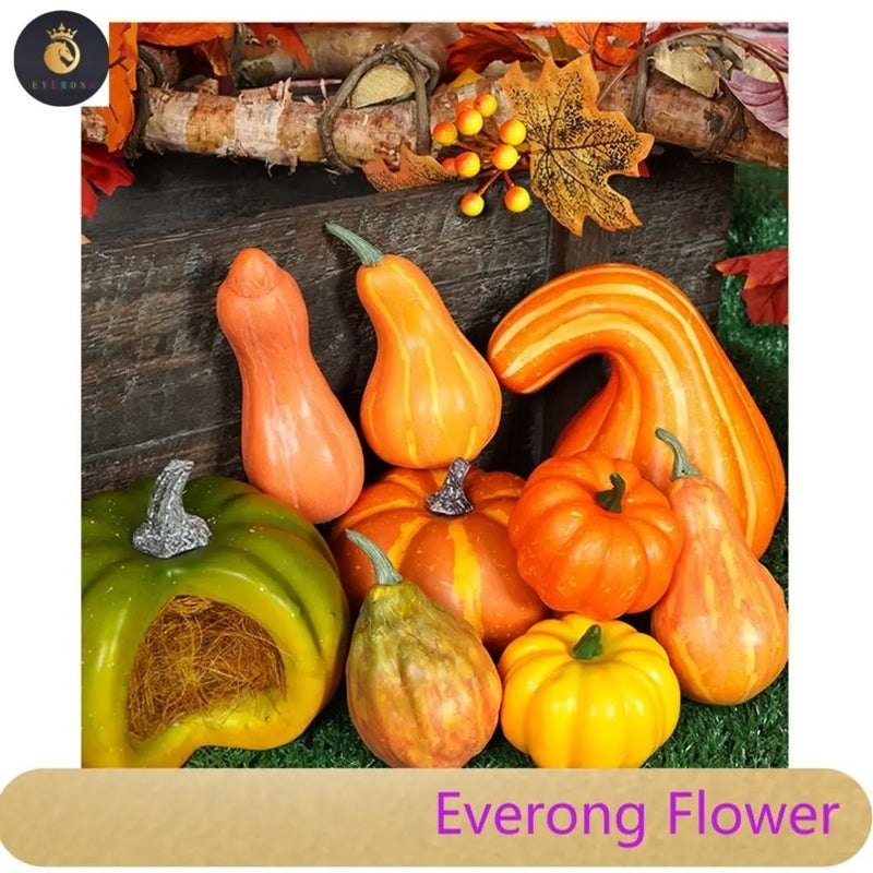 Bluejw L06735 Halloween Pumpkin Decor - Artificial Fruits and Vegetables Shop Decoration, Realistic Fake Vegetables for Fall Harvest Display - Image 3
