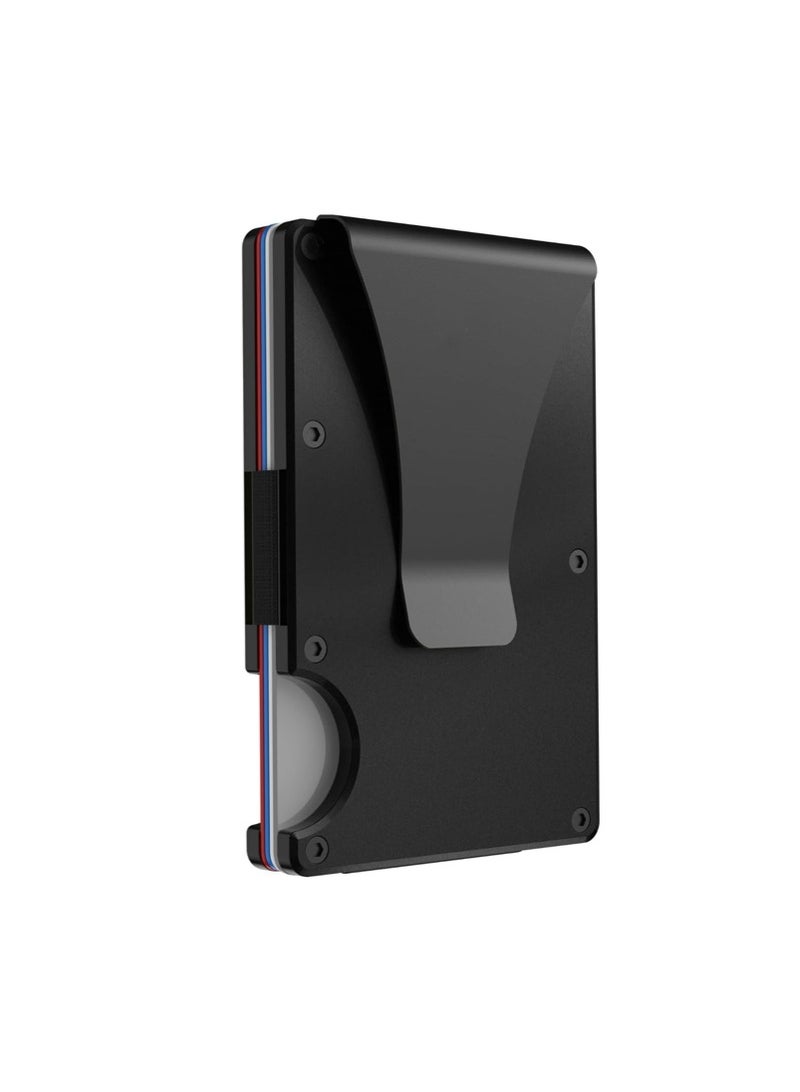 Slim RFID Blocking Wallet For Men - Light Weight, Durable & Compact- Minimalist Wallet With Money Clip (Obsidian) - Image 1