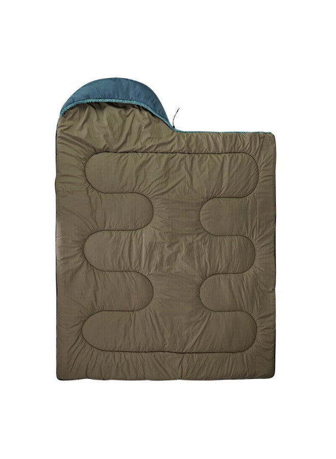 Alpint Mountain Envelope-style Hooded Sleeping Bag, Outdoor Camping Sleeping Bag For Adults, Moisture-proof, Soft, Form-fitting, All-season Sleeping Bag, Dual-purpose Quilt - Image 3