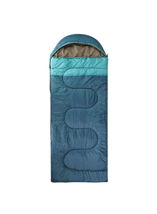 Alpint Mountain Envelope-style Hooded Sleeping Bag, Outdoor Camping Sleeping Bag For Adults, Moisture-proof, Soft, Form-fitting, All-season Sleeping Bag, Dual-purpose Quilt - Image 1