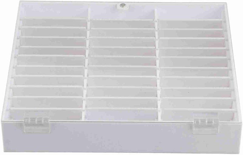 Nail Art Decoration Container, Empty Nail Tips Storage Box, Fake Nail Display Case with Multiple Grids, Durable Plastic Organizer for Gems Beads Rhinestones, White or Black (White) - Image 5