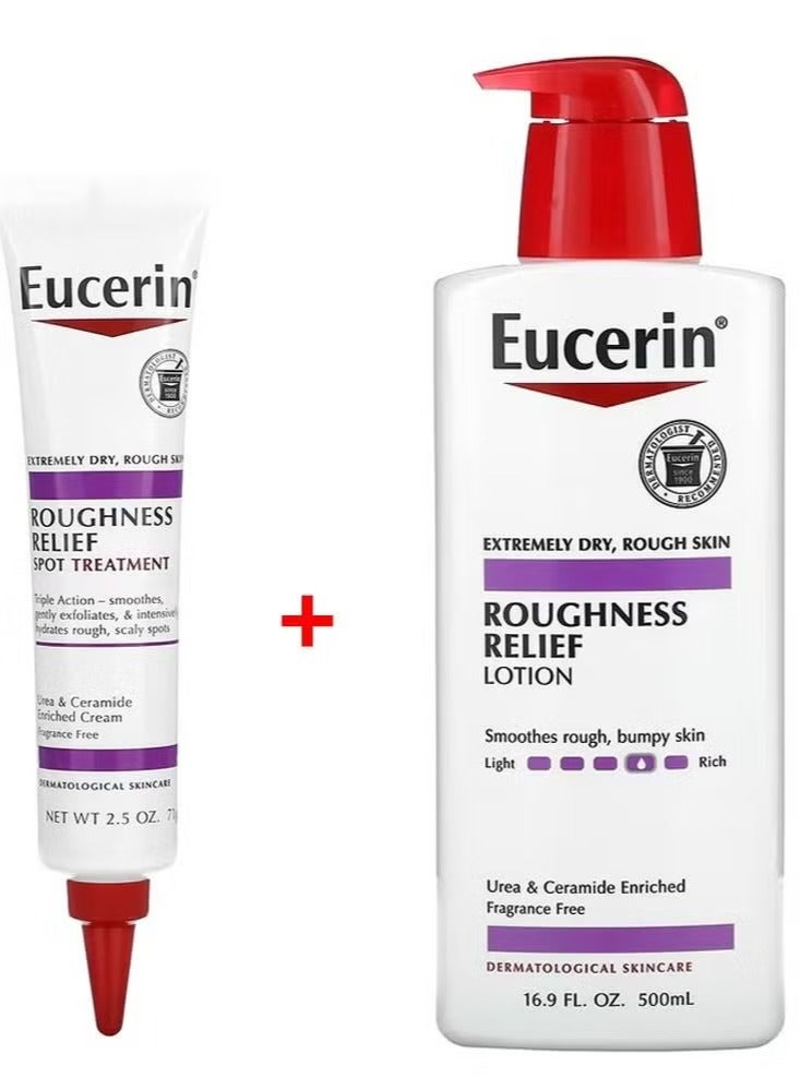 Roughness Relief Lotion - Packaging May Vary - White 500 + Eucerin Roughness Relief Spot Treatment