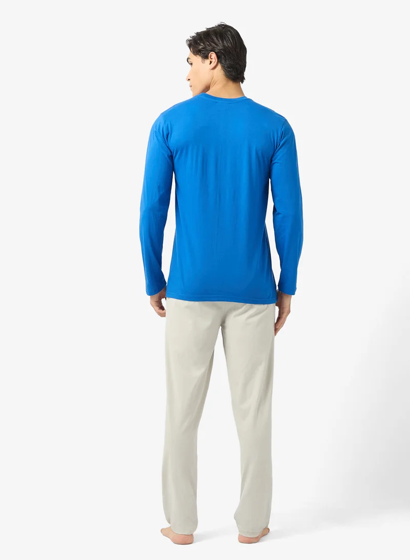 روبرت وود طقم بيجامة قميص وبنطلون