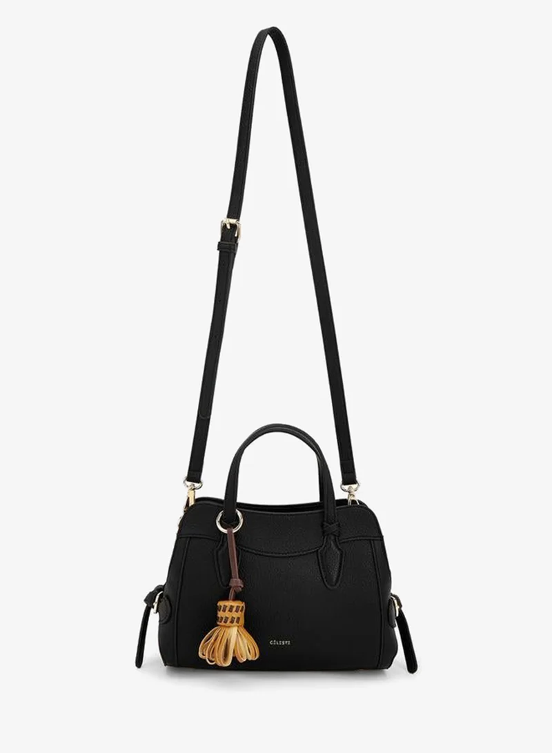 Celeste BLACK Textured Crossbody Bag With Tassel Detail for Women | Best Price UAE