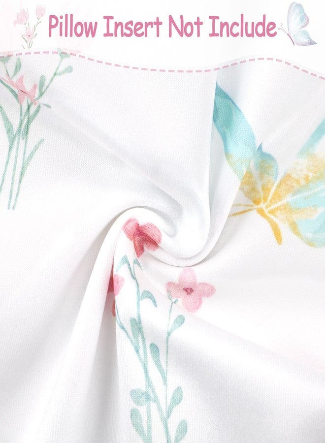 WINGHENLEE New Nursing Pillow Cover, Breastfeeding Pillow Cover for Baby Girls Boys, Soft Stretchy Nursing Pillowcase for Infant Newborn, Removable Slipcover for Nursing Pillows, Pink Butterfly(Only Cover) - Image 4
