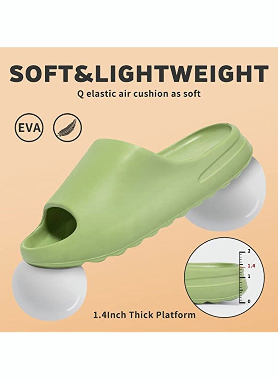 Unisex Shower Slippers Mens Womens Anti-slip Flat Sandal Slippers For Bathroom Or Indoor Use 